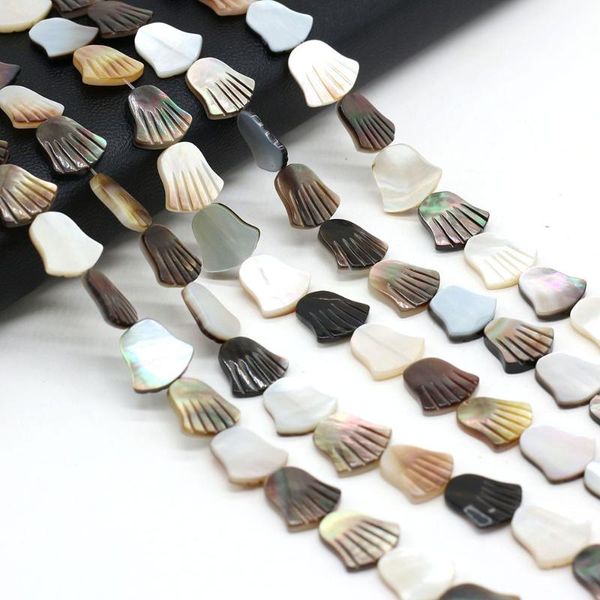 

other 3pcs natural freshwater shells black shell palm shape bead for jewelry making diy bracelets gift mother-of-pearl wholesale