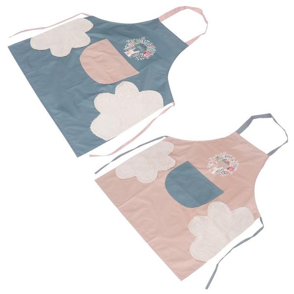 

aprons 2pcs kitchen waterproof creative dinner eating overclothes adult