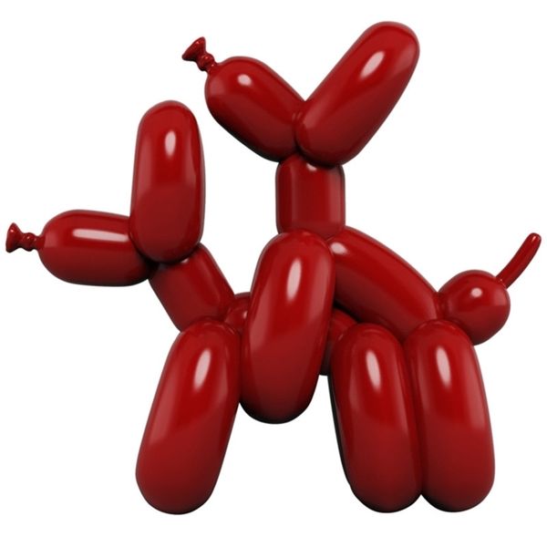 HUMPek Naughty Balloon Dogs Art Статуэтка Ремесло из смолы Абстрактная статуя Украшения для дома Настольный подарок Украшение для гостиной AA9 210827