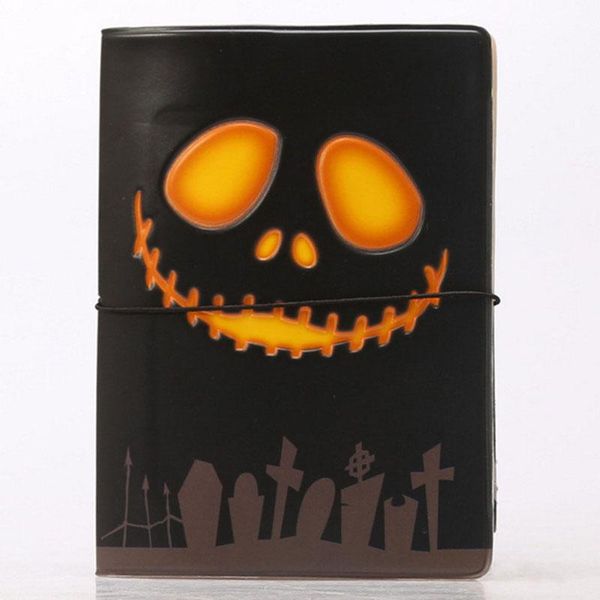 

card holders 3d stereo skull passport holder cover documents package id storage wallet case document bag, Brown;gray