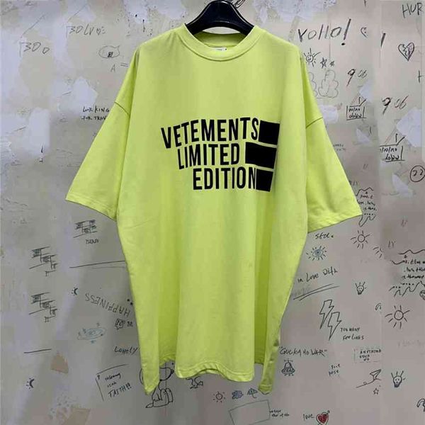 

men's t-shirts 2021ss vetements limited edition male shirt heavy tissue oversized t soon printed graphic vtm s, White;black
