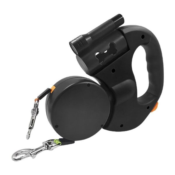 

dog collars & leashes double-head lockable extendable pet leash with , poop bag case 9.84ft walking lead retractable roulette .
