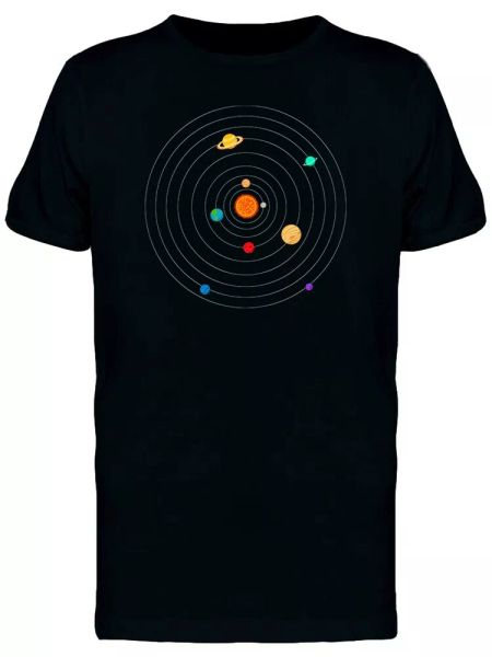

The Solar System Men's Tee -Image by Shutterstock, White;black