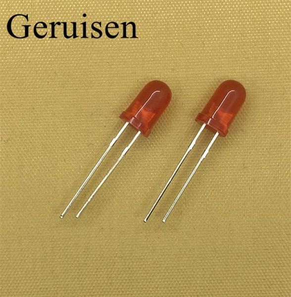 

light beads f5 5 colors x20pcs =100pcs 5mm round yellow white red green blue diffused dip diode led lamp