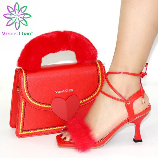 

women coming office lady african shoes and bag to match in red color pretty price with shinning crystal dress, Black