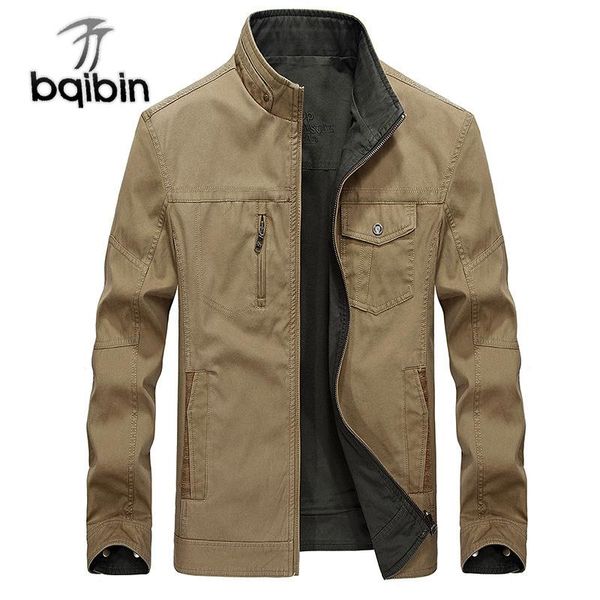 

brand double-wear casual jacket men spring autumn 100% cotton outwear business windbreaker coat male size -5xl chaqueta hombre men's j, Black;brown