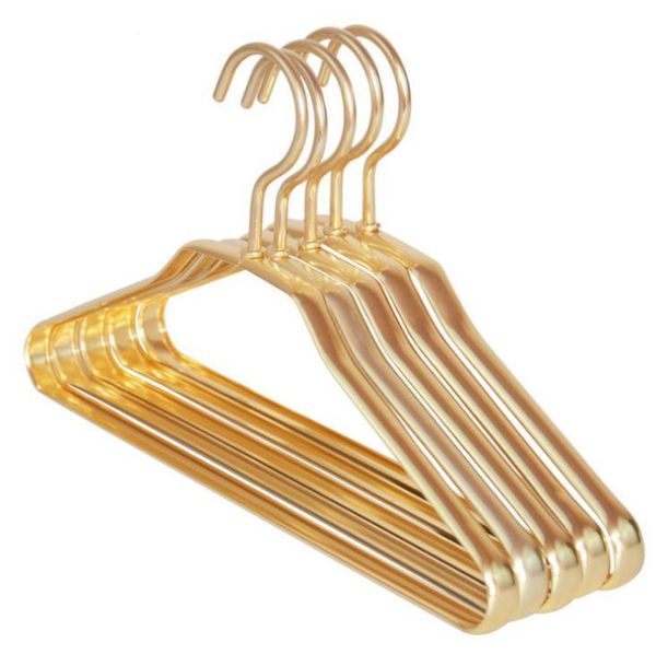 

clothes hangers aluminum metal luxury anti-rust shirts dress coat rack waterproof kids baby sn1560 & racks