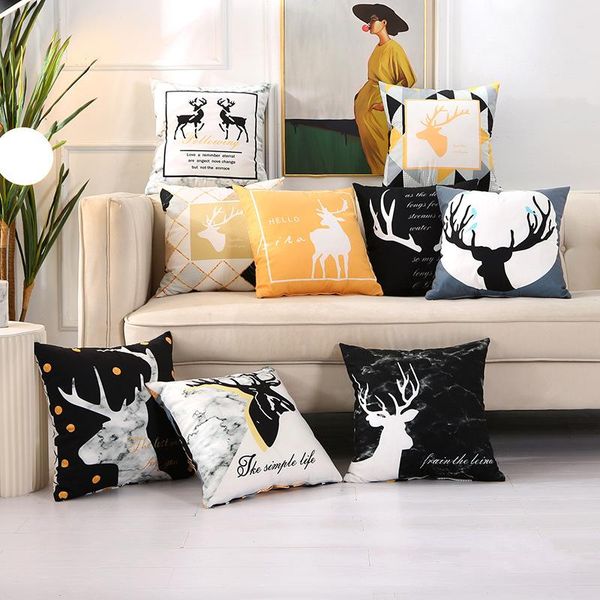 

pillow case hy printed cushion cover sofa pillowcases for covers decorative 45*45cm flower couch