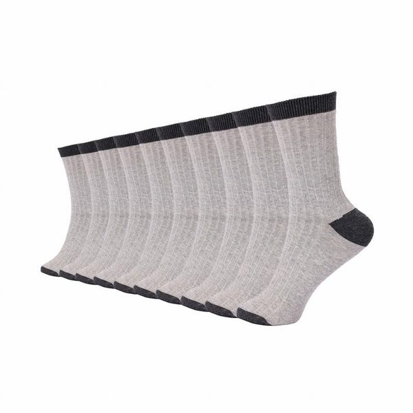 

men's socks classic color matching 10 pairs of street style fashion sports sweat-absorbent and breathable cotton, Black