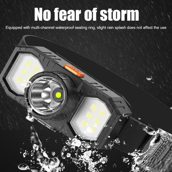 

headlamps xpe cob led headlamp waterproof usb rechargeable head light portable torch for outdoor night fishing hiking miner working lights