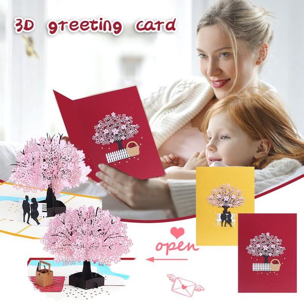 

greeting cards 3d card romantic valentine's day paper carving
