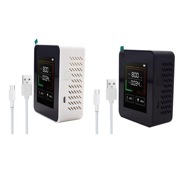 

gas analyzers co2 concentration meter carbon dioxide detector air quality monitor tvoc temperature humidity tester high precision
