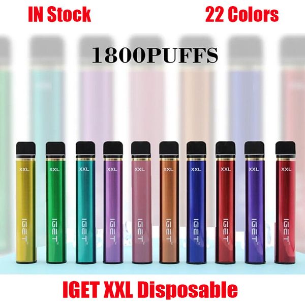 

authentic iget shion 7ml pod device plus e-cigarettes max puffs 1800 battery disposable vs cartridge vape stick pen xxl original prefil nmju