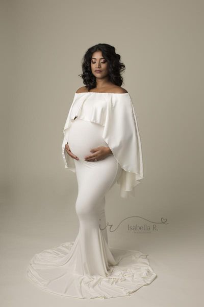 

maternity dresses white for poshoot elegant pregnant women long clothes pography pregnancy dress maxi with cloak