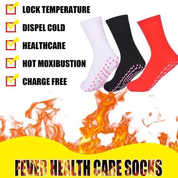 

men's socks practical 1 pair good washable outdoor self-heating portable lint for climbing, Black