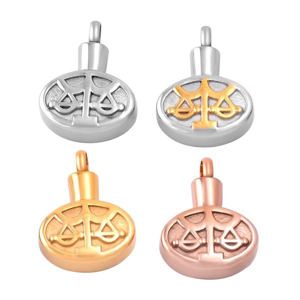 

pendant necklaces mini crown in round stainless steel memorial for ashes souvenir necklace jewelry cremation urns ijd9620, Silver