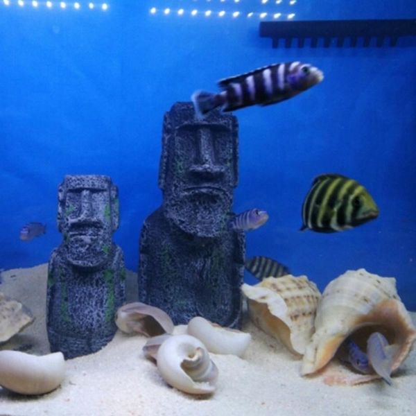 

decorations aquarium landscape fish tank office home simulated resin statue ornament not easy to discolor