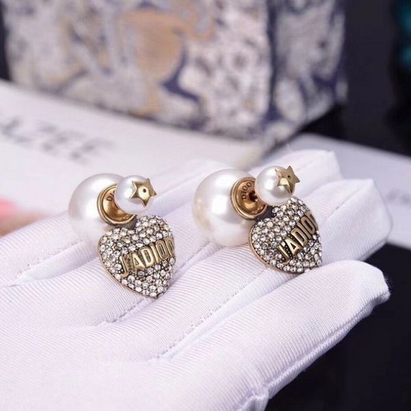 

70% off earrings dijia and love letter pearl earrings women's fashion creative personality 4lgw k2as, Silver