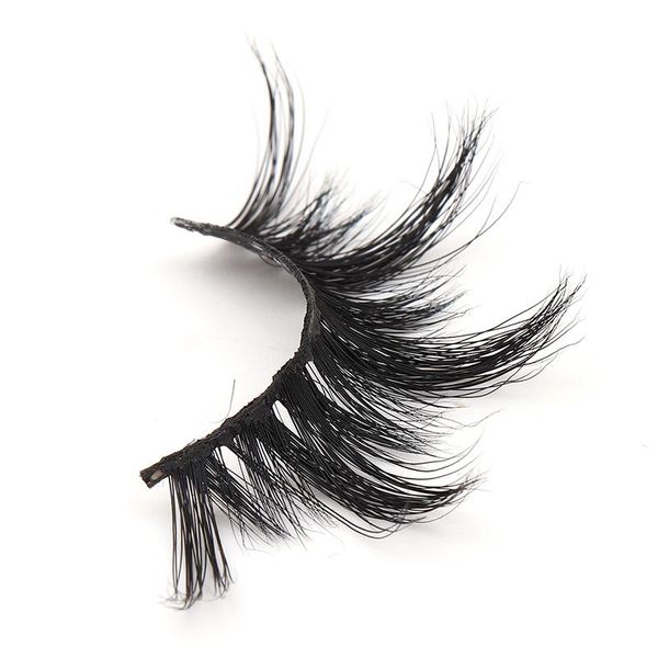 

false eyelashes 25mm long natural mink handmade eye lashes date make-up fake