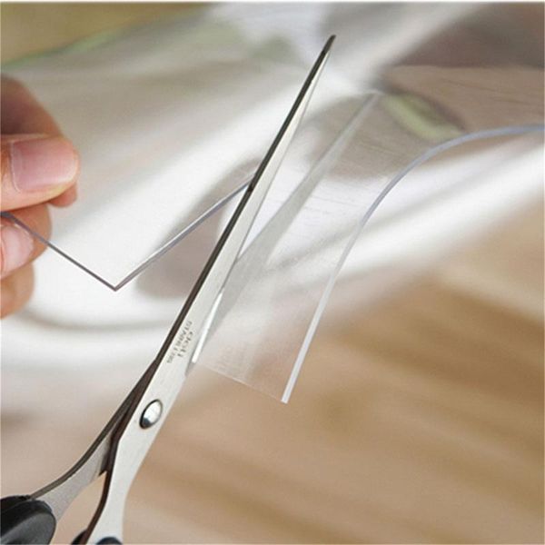

table cloth soft glass tablecloth transparent pvc waterproof oil proof kitchen dining rectangular cover matte clear 1.0mm