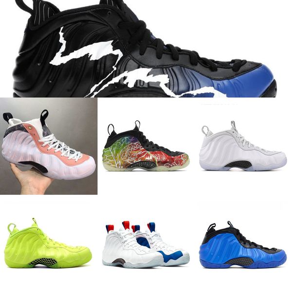 

men's women's penny hardaway trainers basketball shoes air\rfoamposite\rone black aurora beijing white pro volt vandalized tiger p