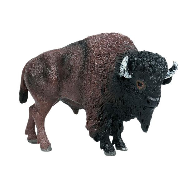 

children's solid simulation wildlife world model wild milk cow yak toy hand decoration bison figurine novelty items