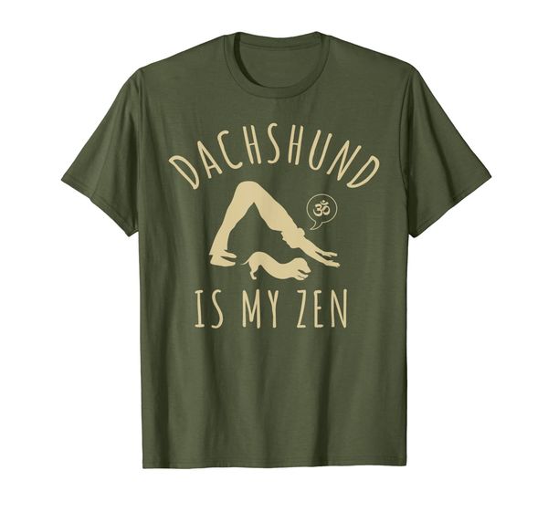 

Dachshund Is My Zen Yoga T-Shirt Gift For Doxie Parent, Mainly pictures