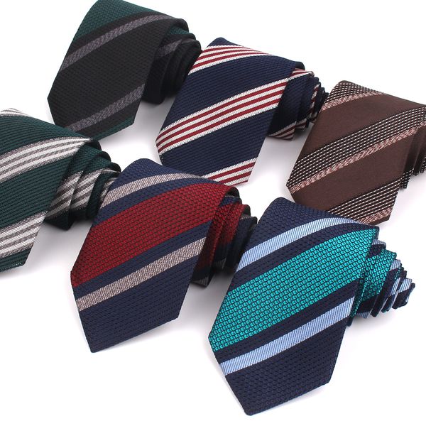 

luxury stripe ties for men wome fashion groomsmen neck tie casual mens tie 8 cm width necktie for wedding business groom neckwea, Blue;purple