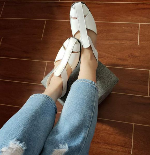 

summer shoes woman sandals hollow round toe ladies floral ankle beach soft bottom sandalia feminina plus size, Black