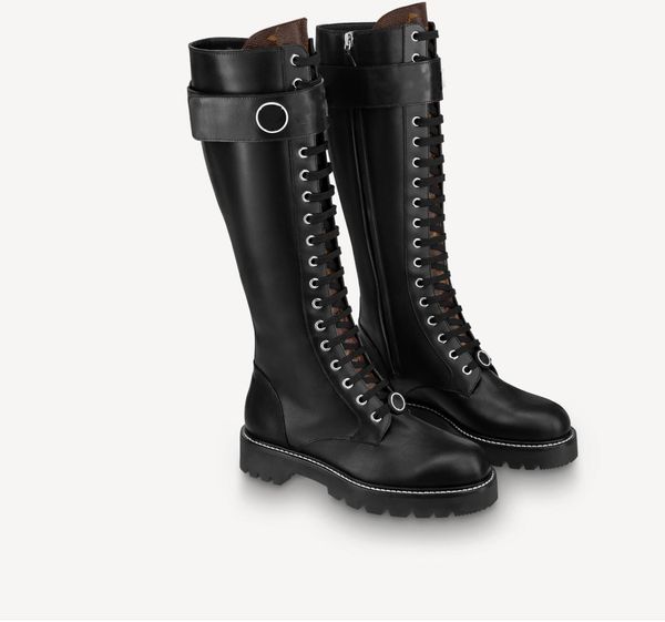 2023 Donna Autunno Inverno Piattaforma Stivaletti Donne Territorio Piatto Ranger Tacchi alti Stivaletti Designer Luxury Ladies Fondo spesso Mezza Bootis