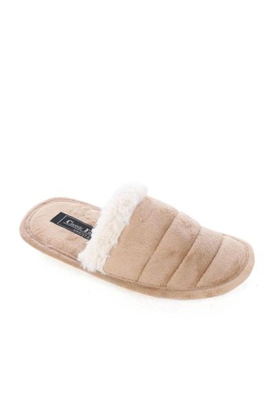 

women's suede home slipper slippers, Black