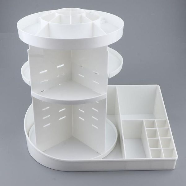 

cosmetic bags & cases x-large makeup organizer 360 degree rotating multi-function plastic storage box