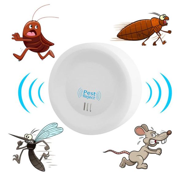 

pest control 2021 ultrasonic electronic repeller mice bugs home insect repellent killer with led light