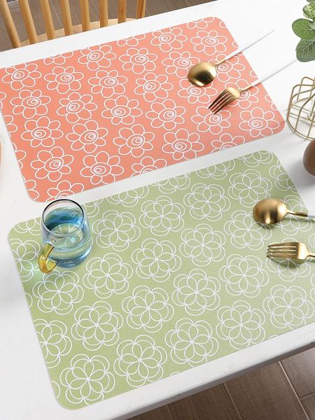 

mats & pads dining mat waterproof oil-proof heat insulation nordic creative simple cartoon cute non-slip heat-resistant lunch school student