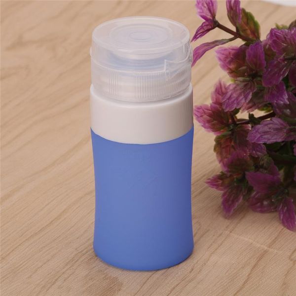 

storage bottles & jars 38ml portable silicone refillable traveler lotion shampoo press bottle