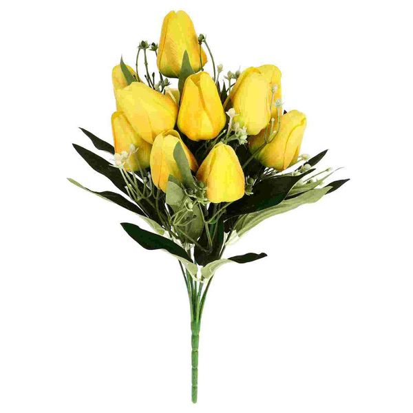 

Decorative Flowers & Wreaths 1pc Vivid Home Adornment Flower Bouquet Decor Creative Imitation Tulip