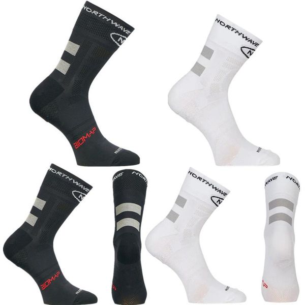

sports socks stripe cycling mtb bike breathable road bicycle outdoor racing, Black