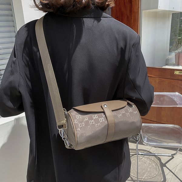 

cylinder bag women's style boston small couple personality one shoulder messenger bag