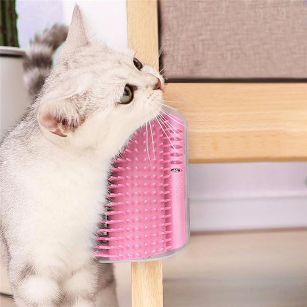 

cat toys 1pcs grooming brush wall corner hair comb groomer cats massage pet rubbing device