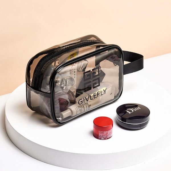 

storage bags household and collection tools make-up bag portable women travel large capacity transparent goods box