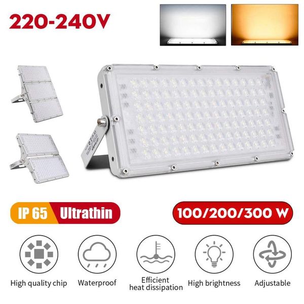 

spotlights 220-240v led spotlight 100w 200w 300w refletor spot flood light garden lighting floodlight outdoor kitchen street wall lamps