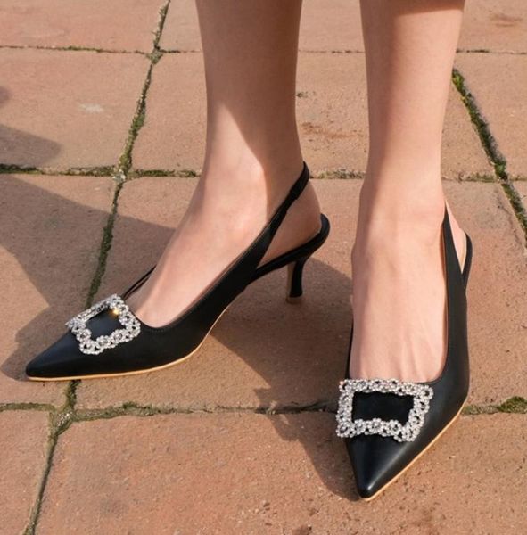 

dress shoes women sandals high heels summer brand trip yellow purple microfiber rhinestone large size, Black