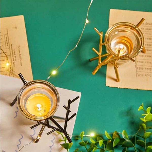 

candle holders agn christmas deer holder table decoration wrought iron candlestick living room decor gifts rack