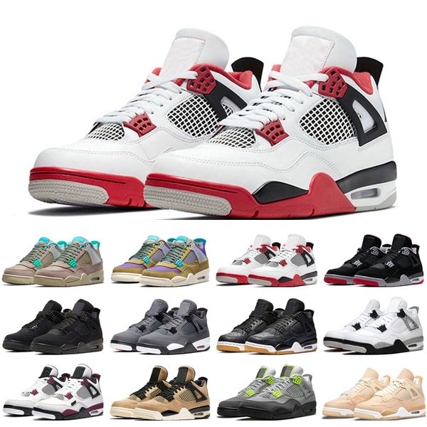

4s 4 basketball shoes jumpman university blue white oreo sail black cat desert moss bred fire red mens trainers sport sneakers