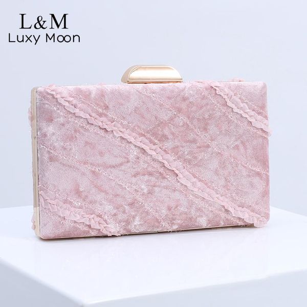 

evening bags vintage velour clutch purse solid bag for women wedding party luxury designer handbag lady banquet shoulder x450h
