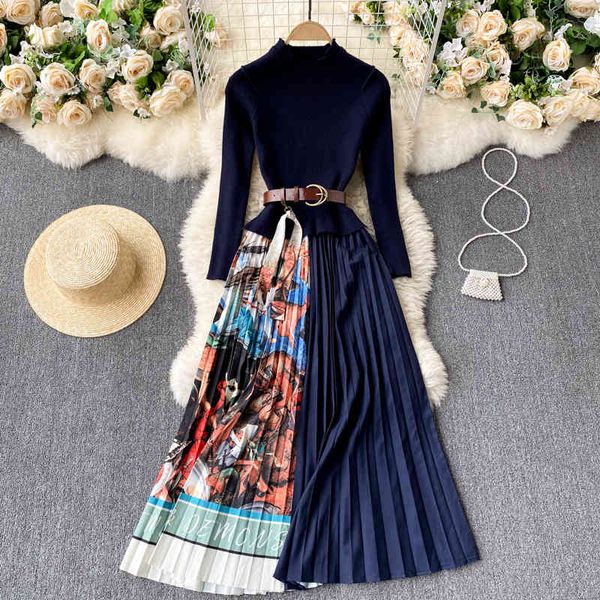 

casual dresses korean-style women's pleated shirt, long sleeve dress with round collar, autumn fashion 4rq2, Black;gray