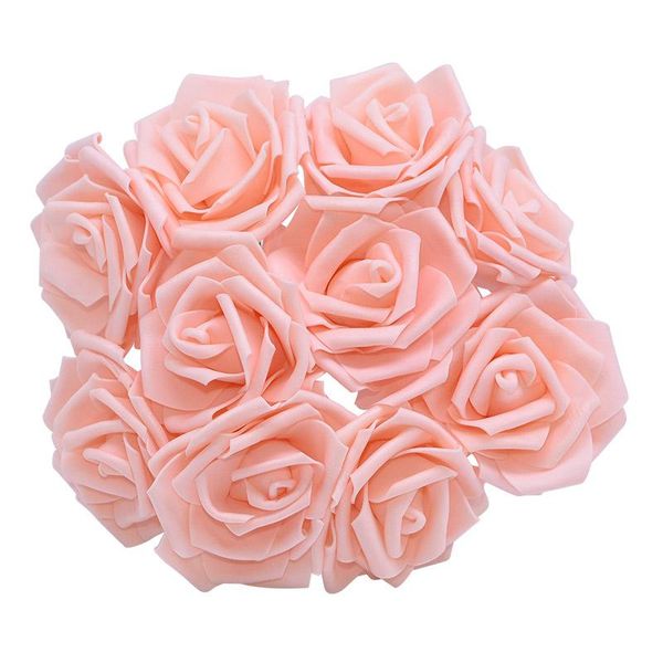 

10/20 heads 8cm artificial pe foam rose flowers bride bouquet home flower wedding decorations scrapbooking diy decorative & wreaths