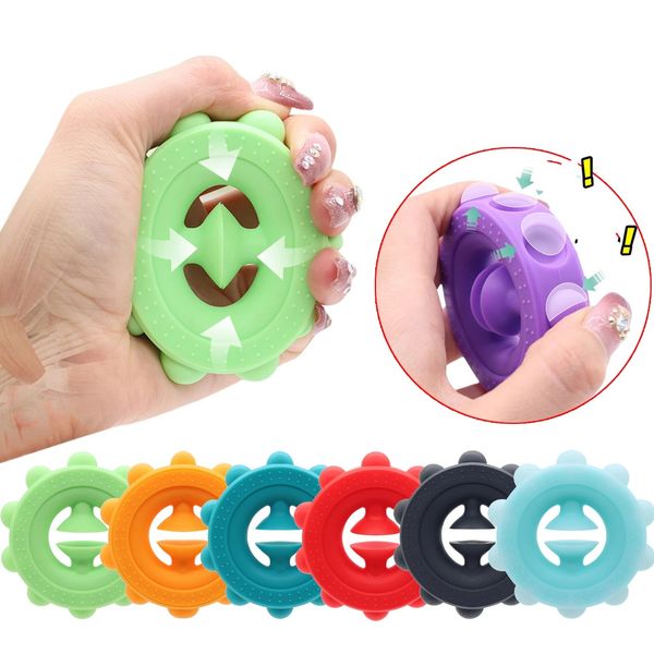 

anti stress finger favor silicone fidget toys snap hand grab toy stress relief spinner reliever for adults calming party favors hdc02