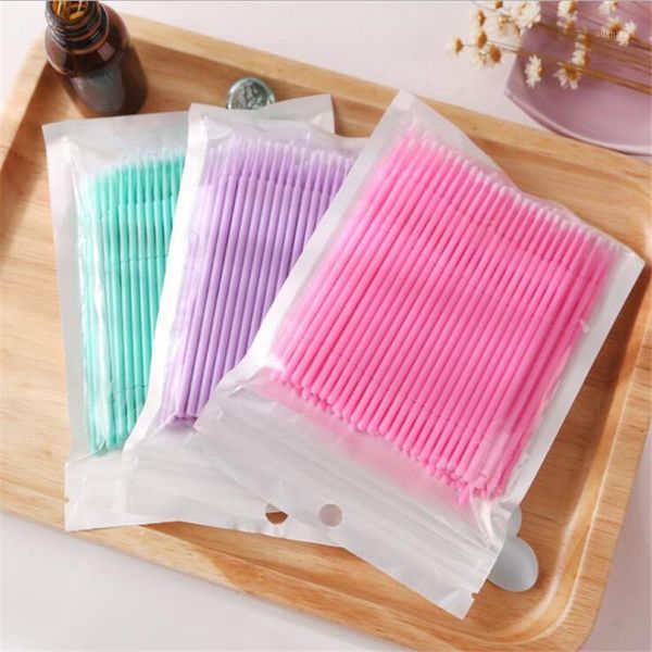 

500pcs disposable micro applicators brushes makeup brush remove tools mascara wands for eyelashes extensions brush1