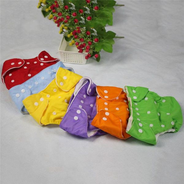 

baby colorful diapers adjustable snap waterproof breathable comfortable four seasons different diaper cloth